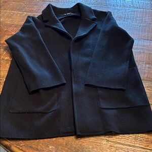 Jcrew long black cardigan